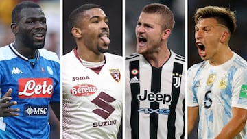 Koulibaly, Bremer, De Ligt y Lisandro Martínez.