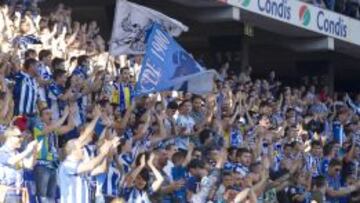 La afición del Espanyol, el pasado domingo, durante el encuentro ante el Real Madrid.
