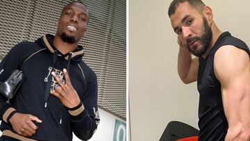 Tras el 'caso Giroud', Benzema se enzarza con Florentin Pogba