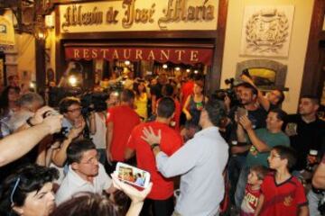 Las imágenes de la cena del Atleti