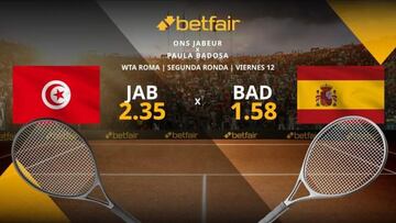 Ons Jabeur vs. Paula Badosa: horario, TV, estadísticas y pronósticos del WTA Roma 2023