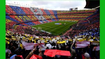 BARCELONA, SPAIN - DECEMBER 03:  A general view of the stadium prior to the La Liga  match between FC Barcelona and Real Madrid CF at Camp Nou on December 3, 2016 in Barcelona, Spain.  (Photo by David Ramos/Getty Images) ***BESTPIX*** PANORAMICA ESTADIO C