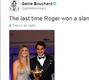 La curiosa felicitación de Genie Bouchard a Roger Federer