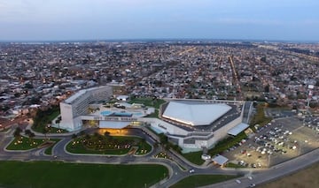 Vista aerea del lugar donde se casarán Lionel Messi y Antonella Roccuzzo. El lugar está localizado junto al barrio de La Granada controlado por hooligans de Newell´s Old Boys y por la banda de narcotráfico de Los Monos.