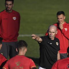 Jémez dirige su primer entrenamiento con el Rayo