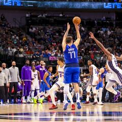 Doncic: "Entra el triple del logo y no los normales"