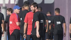 Messi se une al entrenamiento pensando en el Leganés