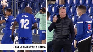 Movistar+ capta el momento en que Nyom desquicia a Koeman