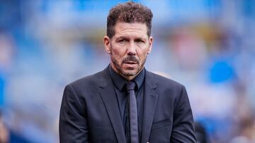 Simeone, en el Alav&eacute;s-Atl&eacute;tico de Madrid de Mendizorroza.