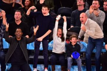 Chris Rock, Jack Matthew Lauer, Romy Lauer, Thijs Lauer y Matt Lauer.