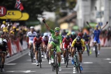 Kittel celebra la victoria de hoy.