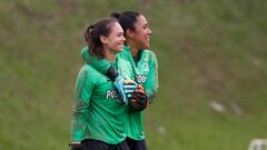 Entrenamiento de Nacional Femenino pensando en el partido de este viernes ante Junior en el Atanasio Girardot.