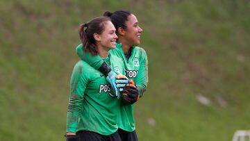 Entrenamiento de Nacional Femenino pensando en el partido de este viernes ante Junior en el Atanasio Girardot.