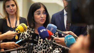 La ministra de Sanidad, Carolina Darias