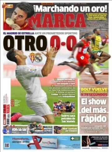 Portadas de la prensa deportiva