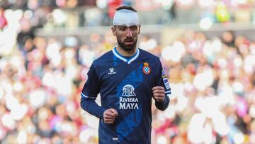 Sergi Darder of Espanyol looks on during La liga football match played between Rayo Vallecano and RCD Espanyol at Vallecas stadium on December 5, 2021, in Madrid, Spain.
 AFP7 
 05/12/2021 ONLY FOR USE IN SPAIN