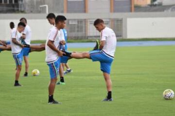 Colombia se prepara con el equipo completo en Río