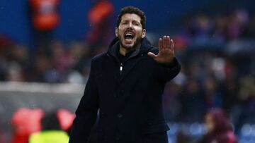 Simeone durante el partido contra el Espanyol.