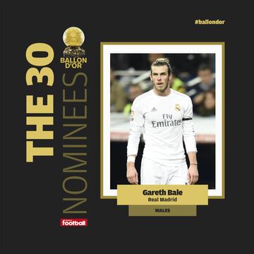 La lista de los 30 jugadores nominados al Balón de Oro