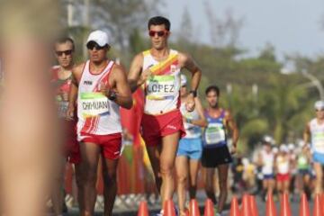 El español Miguel Ángel López se retiró, con problemas físicos de la prueba de 50 kilómetros marcha de los Juegos Olímpicos de Río 2016