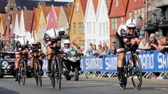 Sunweb sorprende a todos y gana la crono por equipos