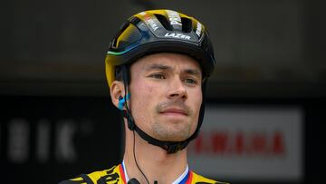 El ciclista esloveno Primoz Roglic, antes de tomar la salida en una etapa de la Volta a Catalunya 2023.