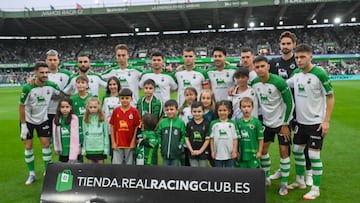 Alineación del Racing contra el Mirandés.