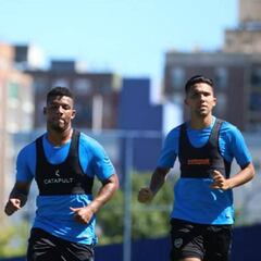 Frank Fabra entrena con los titulares de Boca Juniors
