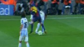 Messi pudo cometer falta sobre Weligton al arrebatarle el bal&oacute;n en el inicio de la jugada del 1-1.