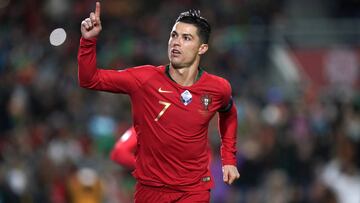 Cristiano Ronaldo celebra un gol.