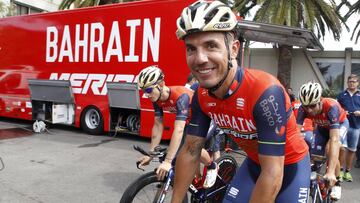 Joaquim &#039;Purito&#039; Rodr&iacute;guez, con el maillot del Bahrain-Merida durante la pasada Vuelta a Espa&ntilde;a.