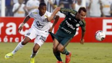 Robinho, el pasado domingo ante el Palmeiras.