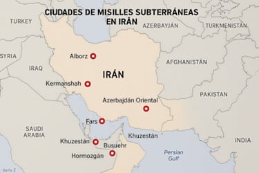 El arsenal mejor escondido de Irán: así son las ciudades de misiles subterráneas repartidas en varias provincias