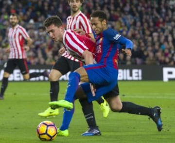 Laporte con Neymar. 