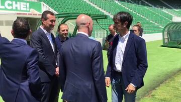 Rubiales, en Elche: "Tr¨¢eme a Nino para darle un abrazo"