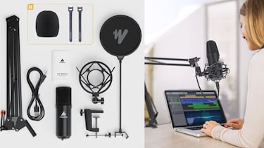 Crea contenido con el micrófono para podcast superventas