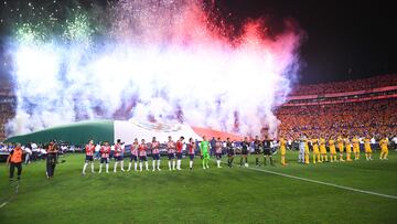General View during the game Tigres UANL vs Guadalajara, corresponding to fisrt leg match of great final of the Torneo Clausura 2023 of the Liga BBVA MX, at Universitario Stadium, on May 25, 2023.
<br><br>
Vista general durante el partido Tigres UANL vs Guadalajara, Correspondiente al partido de Ida de la Gran final del Torneo Clausura 2023 de la Liga BBVA MX, en el Estadio Universitario, el 25 de Mayo de 2023.