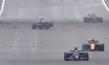 El accidente de Antonio Giovinazzi en imágenes