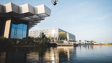 Danny MacAskill en las oficinas de Adidas en Herzogenaurach, Alemania.