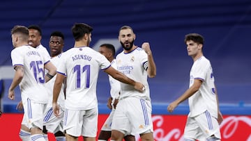 22/09/21 PARTIDO PRIMERA DIVISION REAL MADRID - MALLORCA PRIMER GOL BENZEMA 1-0 ALEGRIA