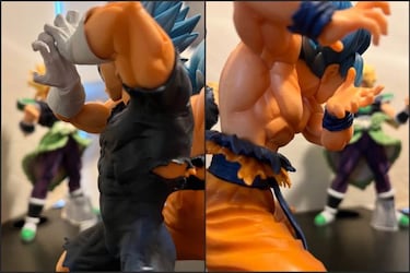 Dragon Ball: la brutal figura de Goku y Vegeta lanzando sus ataques míticos de forma dual