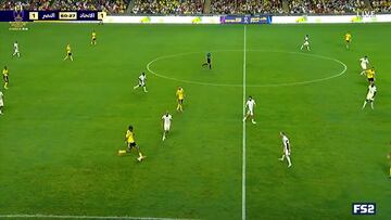 Arabia ha de cambiar esto si quiere ser élite: vean a Benzema en el gol decisivo de João y Cristiano