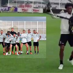 La foto que impedía Cuadrado ¿La quería tomar o salir?