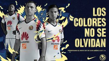 América presentó su nueva camiseta de visitante