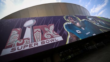 A view outside the Superdome, home of the NFL's Super Bowl LIX between the Kansas City Chiefs and the Philadelphia Eagles, in New Orleans, Louisiana, U.S., February 7, 2025. REUTERS/Mike Segar