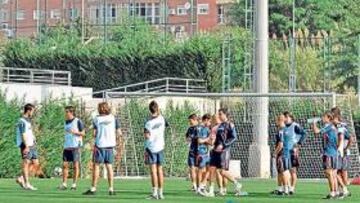 <b>AYER, EN GIRONA. </b>El Celta se entrenó ayer en el campo de entrenamiento. Hoy, toca partido.