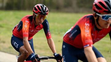 VALTER, SPAIN - MARCH 21: Egan Bernal of Colombia and Team INEOS Grenadiers competes during the 102nd Volta Ciclista a Catalunya 2023, Stage 2 a 165.4km stage from Matar? to Vallter 2135m / #VoltaCatalunya102 / on March 21, 2023 in Vallter, Spain. (Photo by David Ramos/Getty Images)