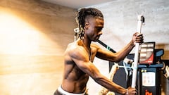 La espectacular forma física de Camavinga