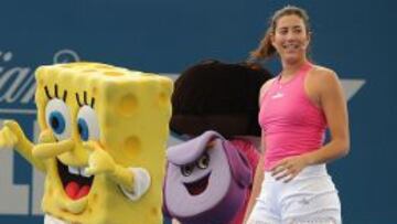 Garbi&ntilde;e, en un acto del torneo de Brisbane. 