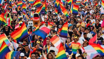 Marcha de la comunidad LGBTQIA+.